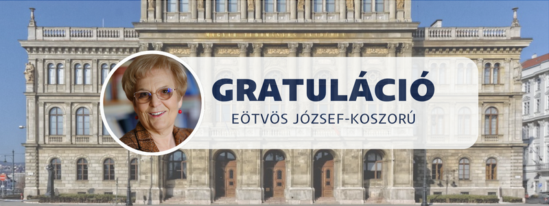Prof. Font Mártát Eötvös József-koszorúval tüntették ki