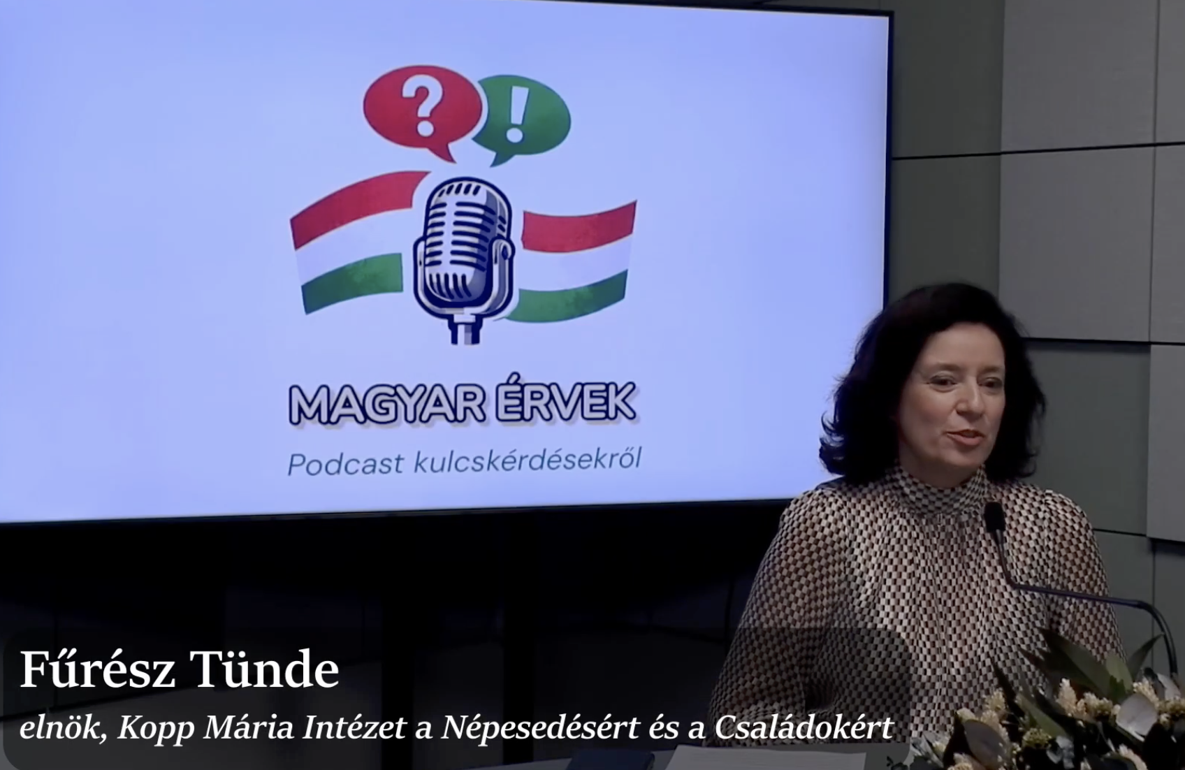 Fűrész Tünde, a KINCS elnöke a Magyar Érvek podcastban…,